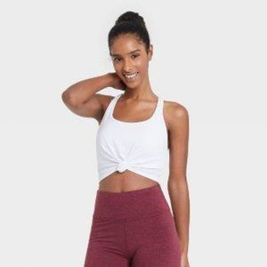 Women's Ribbed Tie-Front Racerback Bra - JoyLab™